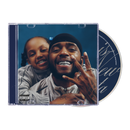 CD cover with a person and child, featuring a visible signature on the disc.
