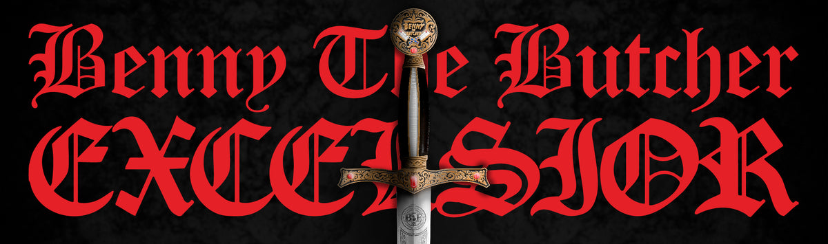 Sword with 'Benny The Butcher EXCELSIOR'