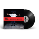 black Vinyl record and cover with 'BIG L' and 'Harlem's Finest' text on a white background