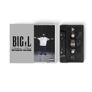 Cassette tape and cover with 'BIG L' branding on a white background