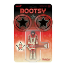 Toy figure in packaging with 'Bootsy' branding and star design.
