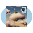 Vinyl record with a cloud and cabin design on the cover for alternate cover of De La  Soul's Cabin in the Sky 