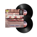 The High And Mighty Sound of Market album cover showing a philly record store  from the street with two black records on the left 