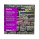 Album cover for James Brown's 'Sho Is Funky Down Here', featuring a photo of James Brown leaning against a stone wall, with the artist's name in yellow and the album title in pink text.