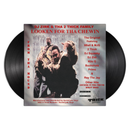 Vinyl record with a cover for DJ Zirk featuring two men and text, on a white background