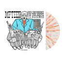 Vinyl record with cover art featuring a stylized illustration of a person and cityscape, with text 'Mf-teen Your Concurrence is in the Abovee is Assumed'.