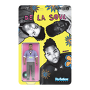 Action figure packaging for De La Soul with colorful design and character images.