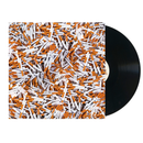 Vinyl record with a cover design of cigarettes on a white background
