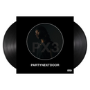 A black vinyl record album cover for Partynextdoor's second studio album titled PX3