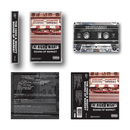 Cassette tape and its packaging with 'The High & Mighty' branding on a white background