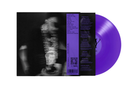 back cover of victory with a blurry photo of slick rick with purple vinyl record 