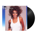 Vinyl record with a cover featuring a smiling woman and the word 'Whitney'.