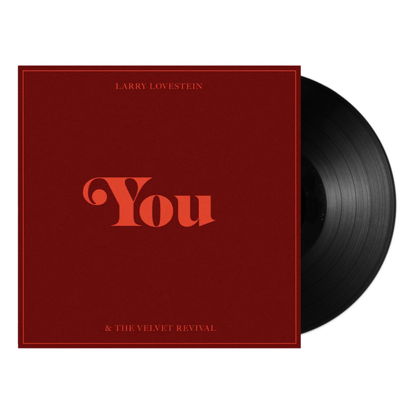 Vinyl record with red cover featuring 'You' and 'Larry Lovestein & The Velvet Revival' text.