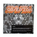 atomic forest obsession cd cover with a black and white abstract painting