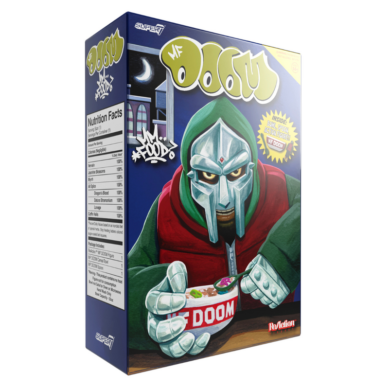 MF DOOM ReAction Figure Cereal Set (3.75" Figure + Bowl & Spoon)