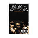 Cassette tape with 'Forsum' album cover featuring three individuals and a parental advisory label.