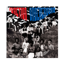 Album cover art for 'Function Underground' featuring a black-and-white photograph of a group of men posed on rocky terrain, with the title in large red and blue stylized text across the top.