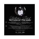Back Album cover with text 'Harlem's Finest Return of the King' featuring Big L in a hat and white shirt. and tracklist and credits 