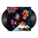 Vinyl record with a cover featuring Mobb Deep and text, on a white background.