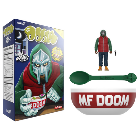 MF DOOM ReAction Figure Cereal Set (3.75" Figure + Bowl & Spoon)