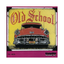 Album cover with a red car and 'Old School' text on a yellow background, featuring Thump Records Inc.
