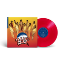 Red vinyl record with 'Zapp' album cover featuring a group of people.